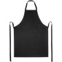 Andrea 240 g/m² apron with adjustable neck strap - Solid black