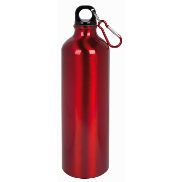 Aluminium drinking bottle BIG TRANSIT red