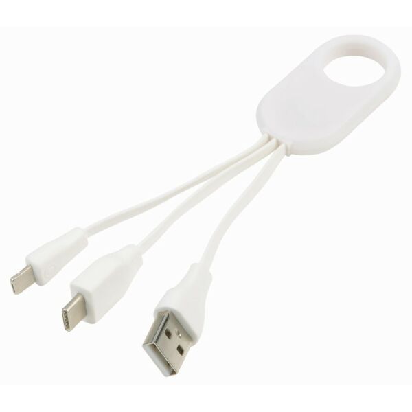 Charging cable GET THREE white
